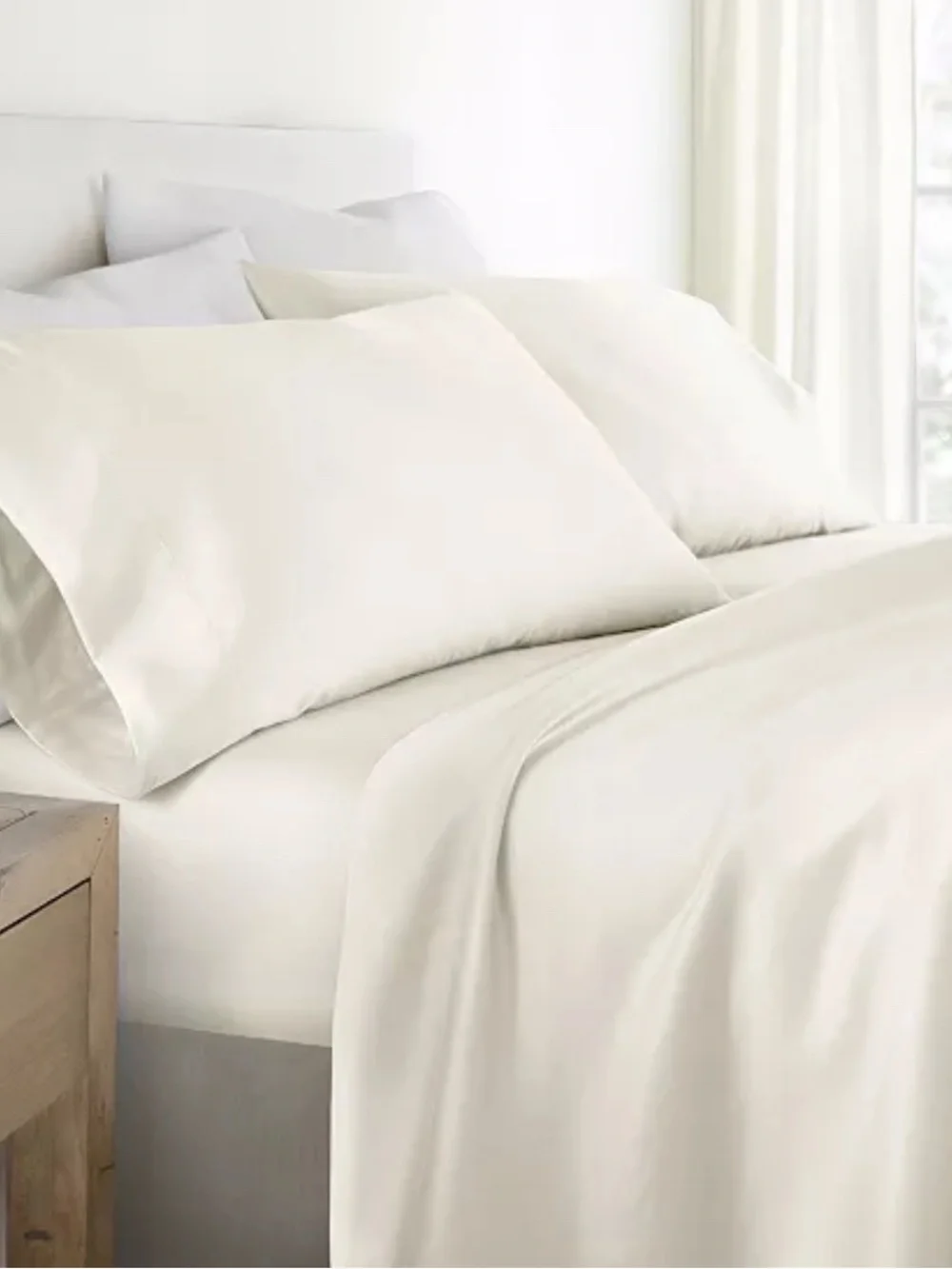 Macy’s ienjoy Home Queen Sheet Set Luxury Rayon from Bamboo Ivory